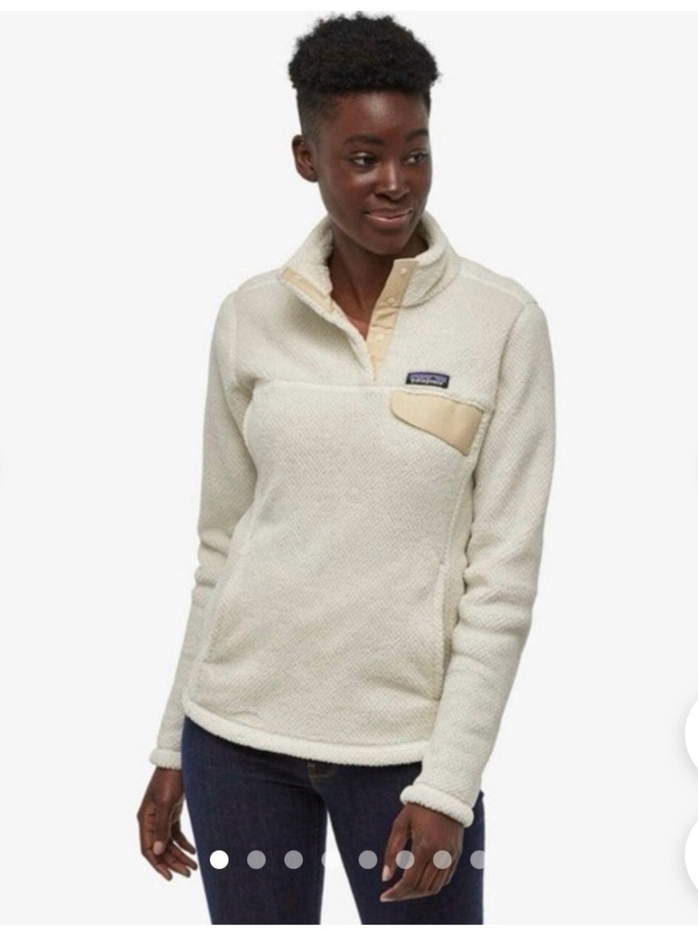 Patagonia Women's Cream Snap-T Style Fleece Pullover